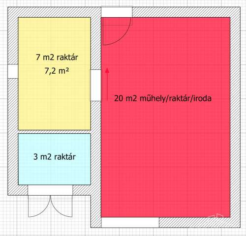 Kiadó! Solt, Kecskeméti út 30 m2 műhely/raktár/iroda, 45 e. ft/hó