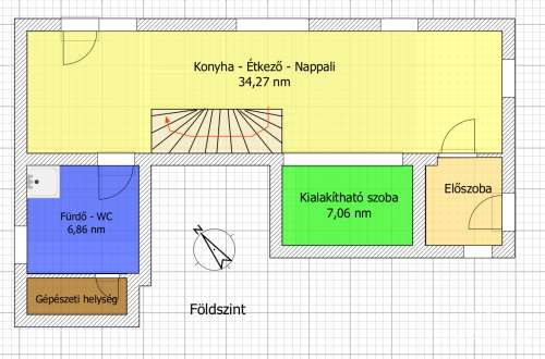 Tolna-Mözs, „új” 107 nm-es földszinti, kertkapcsolatos, kétszintes lakás