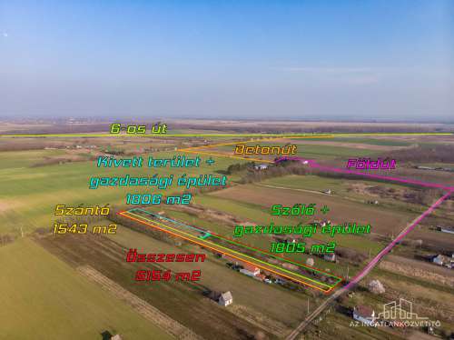 Tolna, zártkert, lakható tanya a Homokhegyen 5154 m2 telekkel