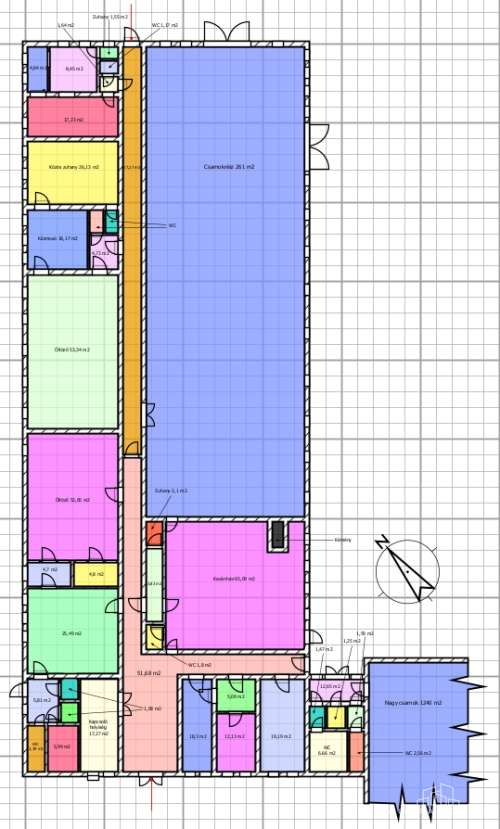 Tamási, Vasút utca, 2 csarnok + épület 28569 m2 iparterületen egyben vagy részenként