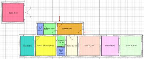 Hőgyész, Petőfi utca, 123 m2-es családi ház