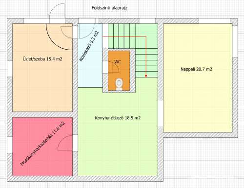 Kalocsa, Honvéd utca családi ház 1 családnak, vagy 10-12 főnek