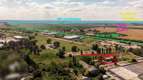 Pakstól 20 km-re Tolnán, iparterület csarnokkal 44.9 M. Ft + ÁFA