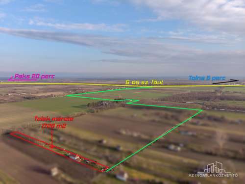 Tolna, Homokhegy, azonnal birtokba vehető 52 m2-es lakható tanya