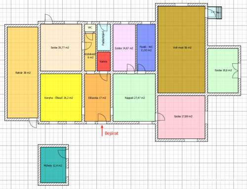 Szekszárd, Ózsák puszta, 1 kúria, 9 szoba 246 m2 lakrész