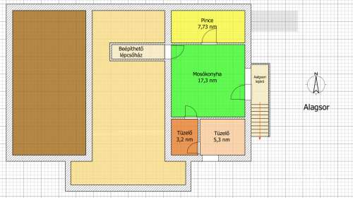 Tolna, Kinizsi utca 90 m2-es családi ház