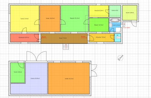 Cserélhető! Alsónána, Dózsa György utca, 114 m2 családi ház 3110 m2-es telken