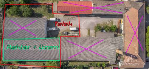 Tolna, Festetich utca, 665 m2 telken raktár és üzem (576 m2)