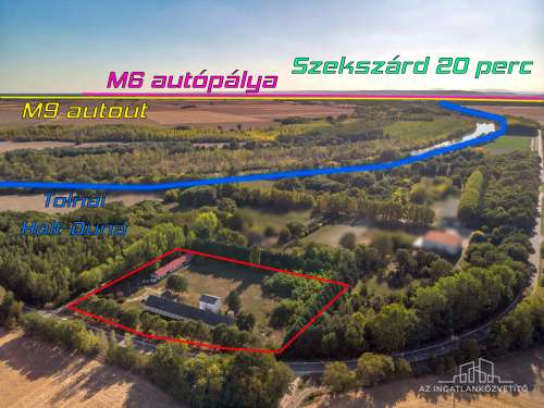 Fadd, György-major 12266 m2 telephely műhellyel, tárolóval kiaknázható lehetőségekkel